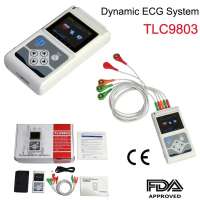 CONTEC TLC9803 3 Channels Recordable Machine Dynamic ECG Holter System Monitoring Tester Monitor Health Care