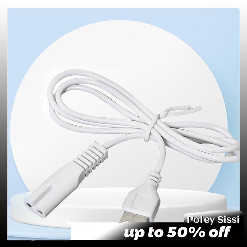 Potey USB Cáp sạc dòng đồng lỗ phù hợp với 5V Đèn pin Máy cạo râu tóc Clipper Dây Lỗ duy nhất 1.8