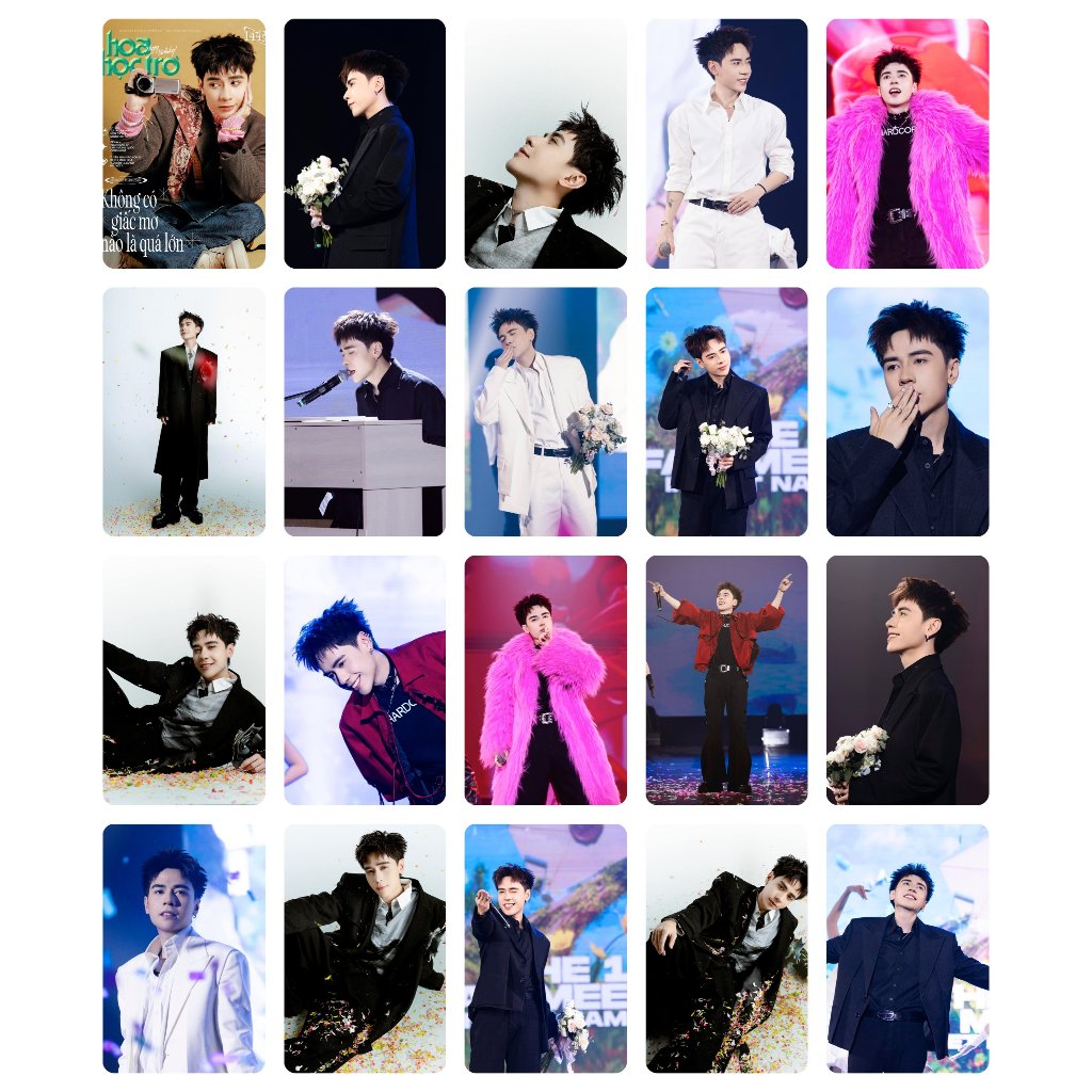 Lomo card 60 ảnh 1 mặt bo góc Quang Hùng MasterD - FB3