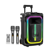 SonicGear HyperBox 1500 Pro 240w Bluetooth Karaoke Speaker TWS Wireless Portable Trolley Speaker Free 2 Mic