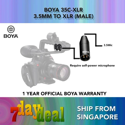 BOYA 35C-XLR 3.5mm TRS to XLR Converter
