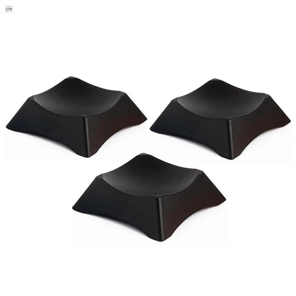 LITUILI 2Pcs Đen Nhựa Bóng Bầu Dục Bowling Bóng Rổ Bóng chuyền Bóng đá Đứng Chủ Bóng đá Cơ Sở Hỗ Trợ Bóng Hiển Thị Đứng Bóng Khung