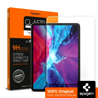 SPIGEN 1Pack Screen Protector for iPad Pro 12.9" (21/20/18) [Glas.tR Slim] 9H Tempered Glass for Anti-Scracth and High Responsiveness / 2021 iPad Pro 12.9 inch Screen Protector / 2020 iPad Pro 12.9" Screen Protector / 2018 iPad Pro 12.9" Screen Protector