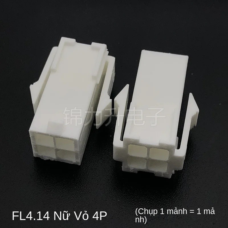 BỘ Jack FL4.14, Connector Cable Servo Terminal Plug gồm đầu đực + cái + kim bấm - 2P (2x1) (1 set)