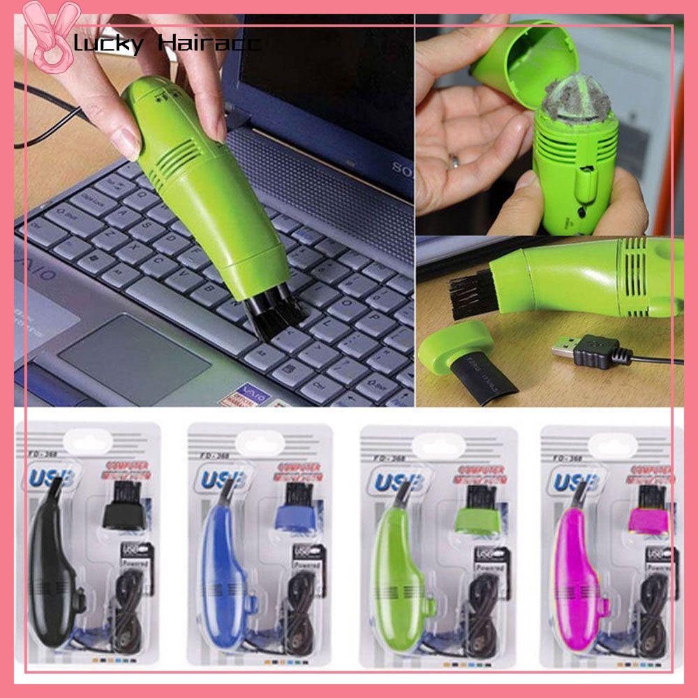 LUCKY HAIRACC 6 màu Mini Máy tính để bàn Bộ làm sạch bụi Máy hút bụi Chải Trình dọn dẹp bàn phím USB