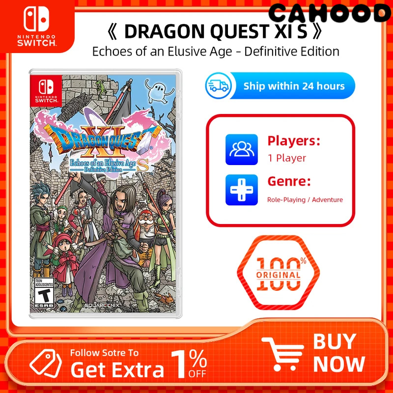 [Super New Product]Nintendo Switch - DRAGON QUEST XI S: Echoes Of An Elusive Age – Definitive Edition - Game Deals For Nintendo Switch OLED Lite ราคา  3,626 บาท*ส่งฟรี