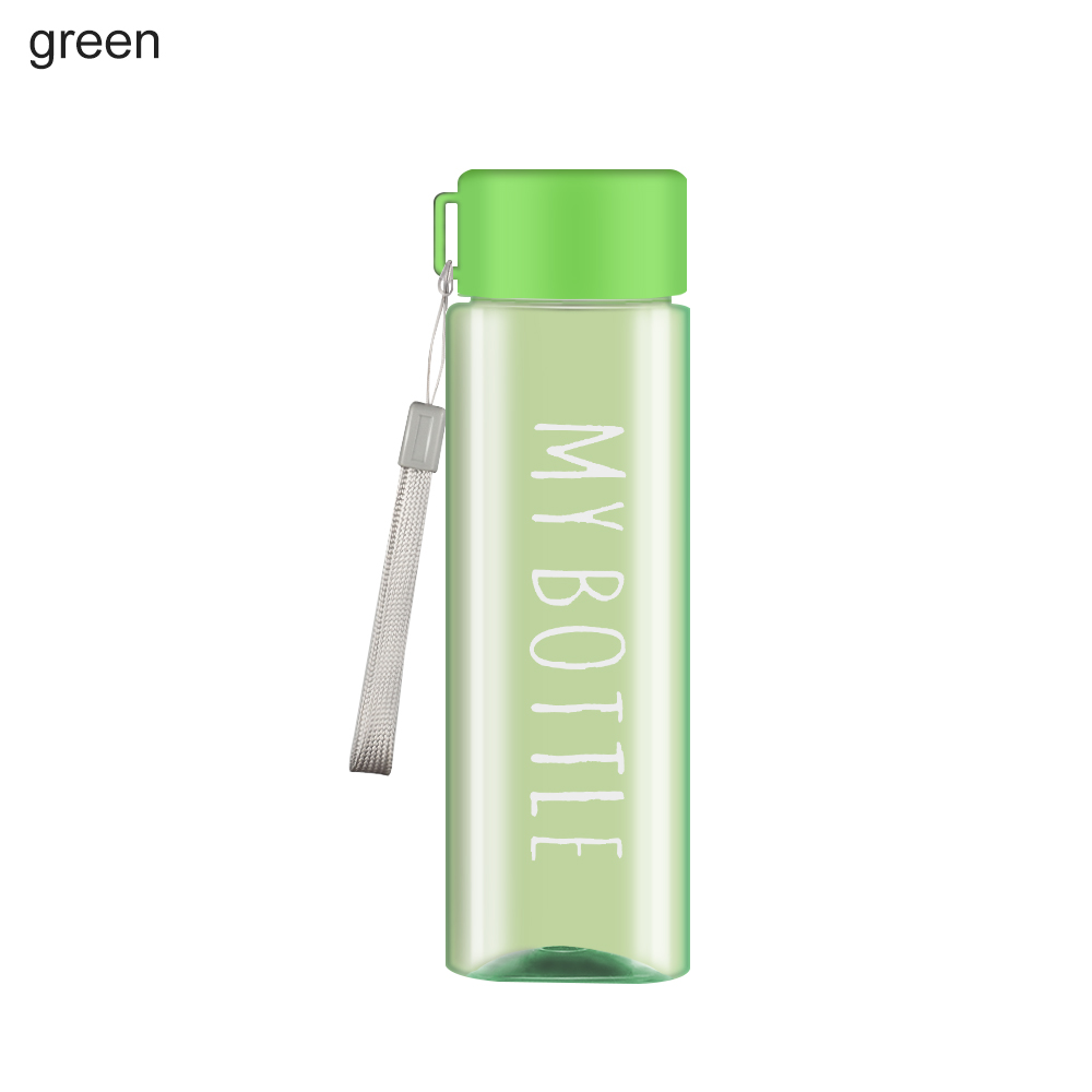 HATTIE 500ml Mùa hè Nhựa Cầm tay Chai nước Cốc nước ép cà phê Cúp nước thể thao Bình uống nước - 7