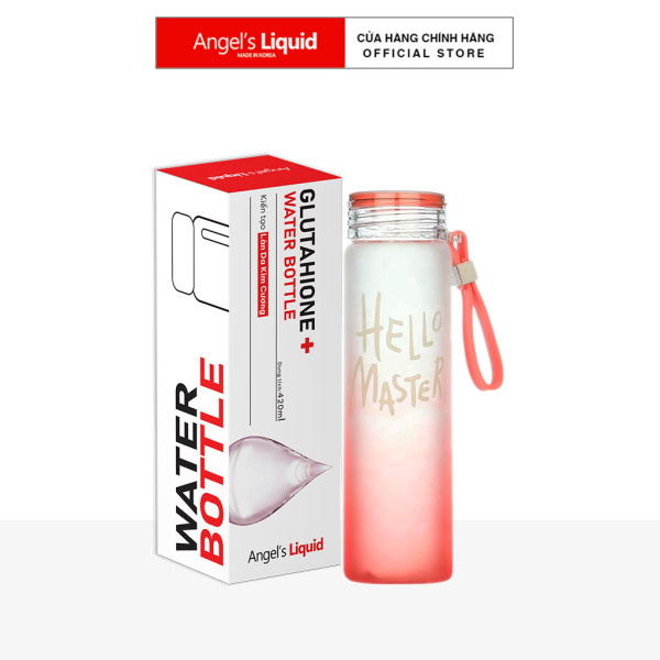 [HB Gift] Bình nước thuỷ tinh nhiều màu Angels Liquid Hello Master Water Bottle 420ml giá rẻ