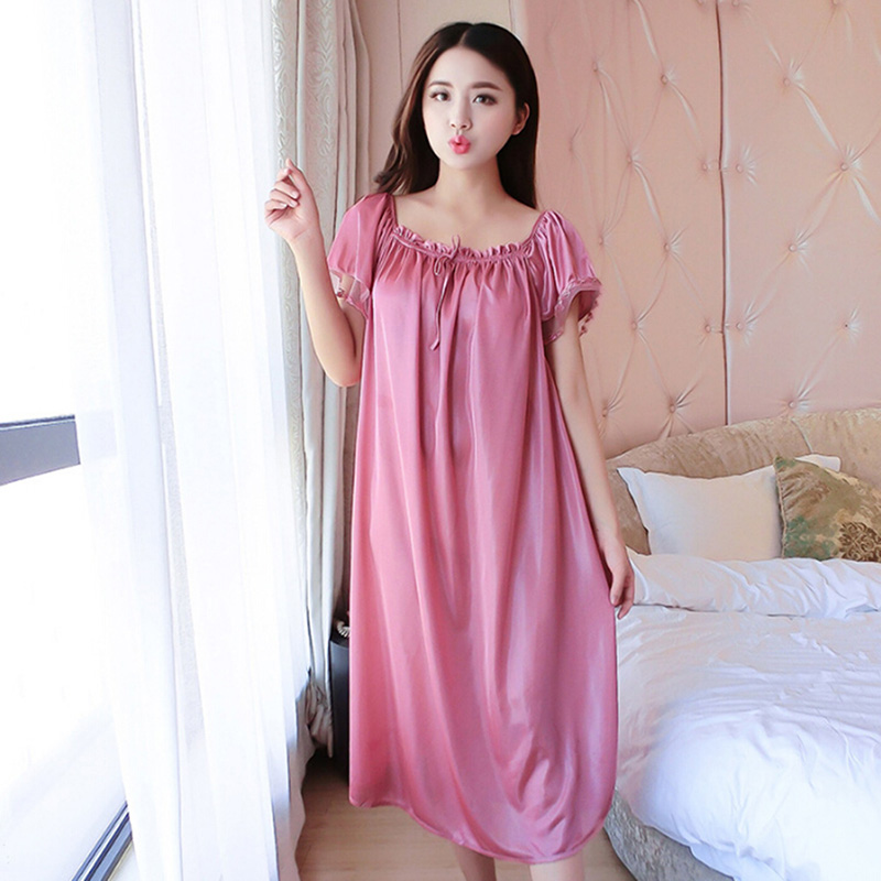 [Hwetr Fashion] Áo Ngủ Nữ đồ ngủ đồ ngủ Váy ngủ Váy ngủ tay ngắn