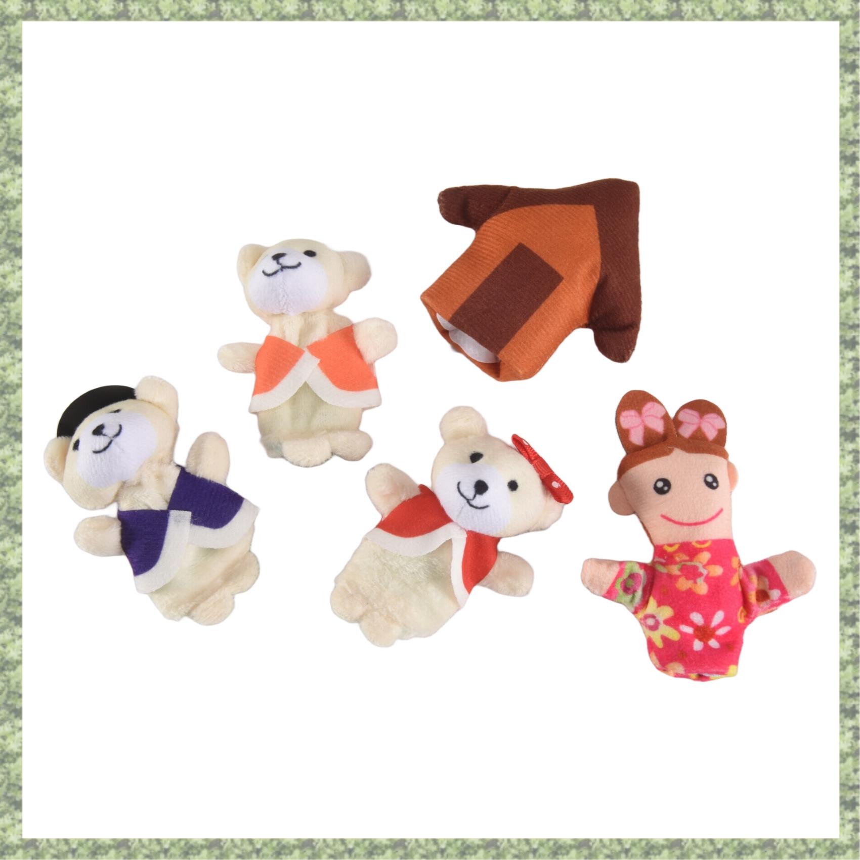 Lot of 5 pcs Finger Fairytale Fairy Tale Goldilocks and Three Bears