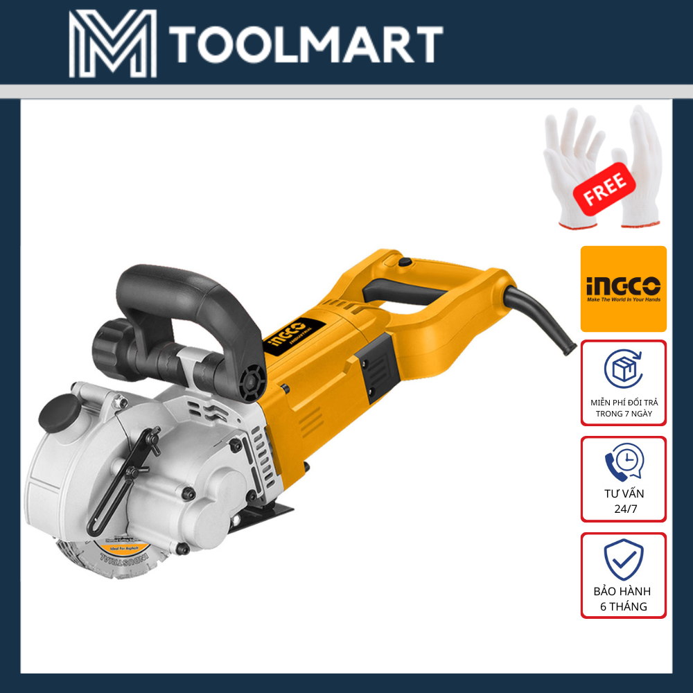 130MM MÁY CẮT RÃNH TƯỜNG 3000W INGCO - HÀNG CHÍNH HÃNG - WLC30001 - HM LOCK