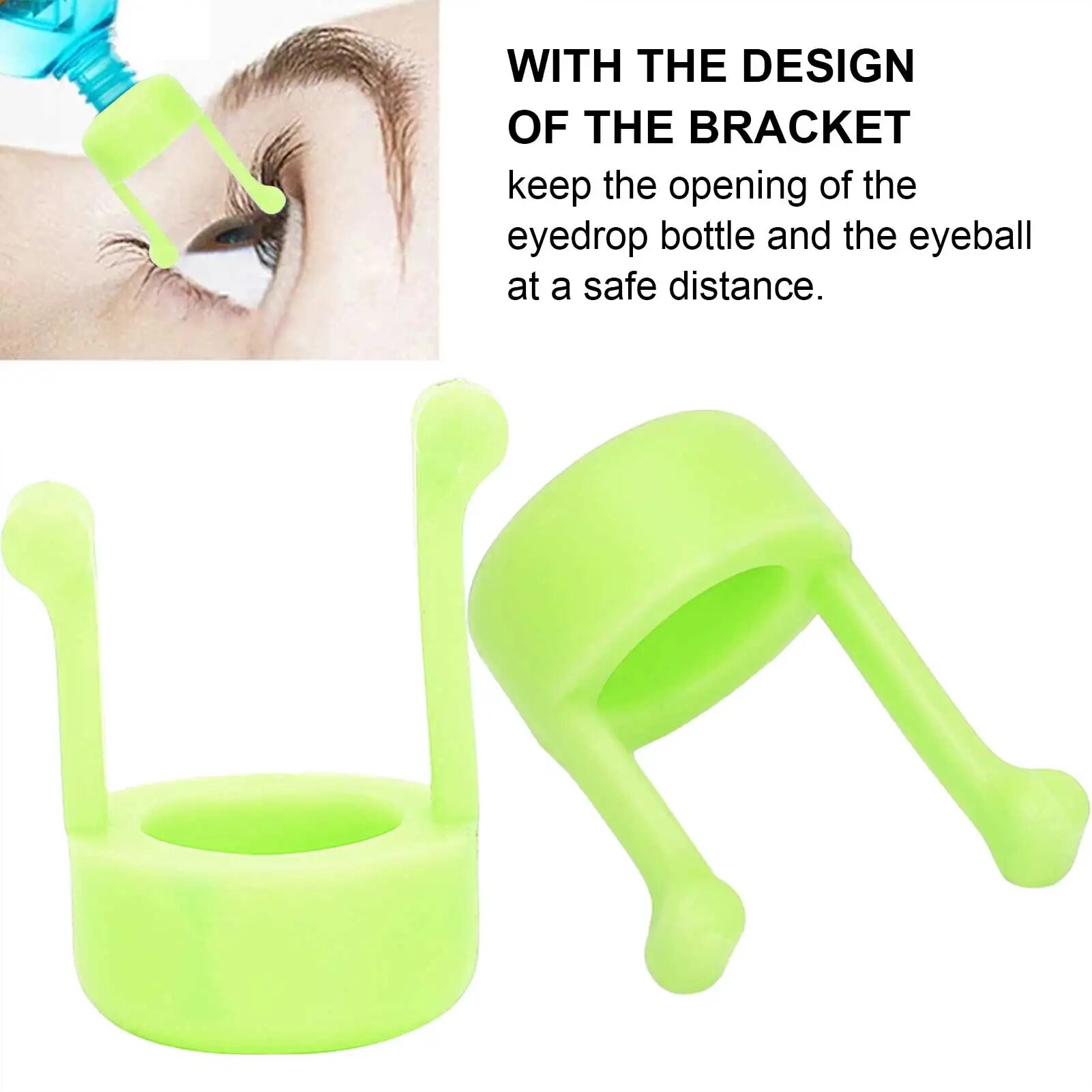 【Fast-selling】 2pcs Portable Silicone Eye Drops Bottle Helper Eye Ointments Drops Holder Device Eyedrop Aid Help Applicator Eye Care Tool