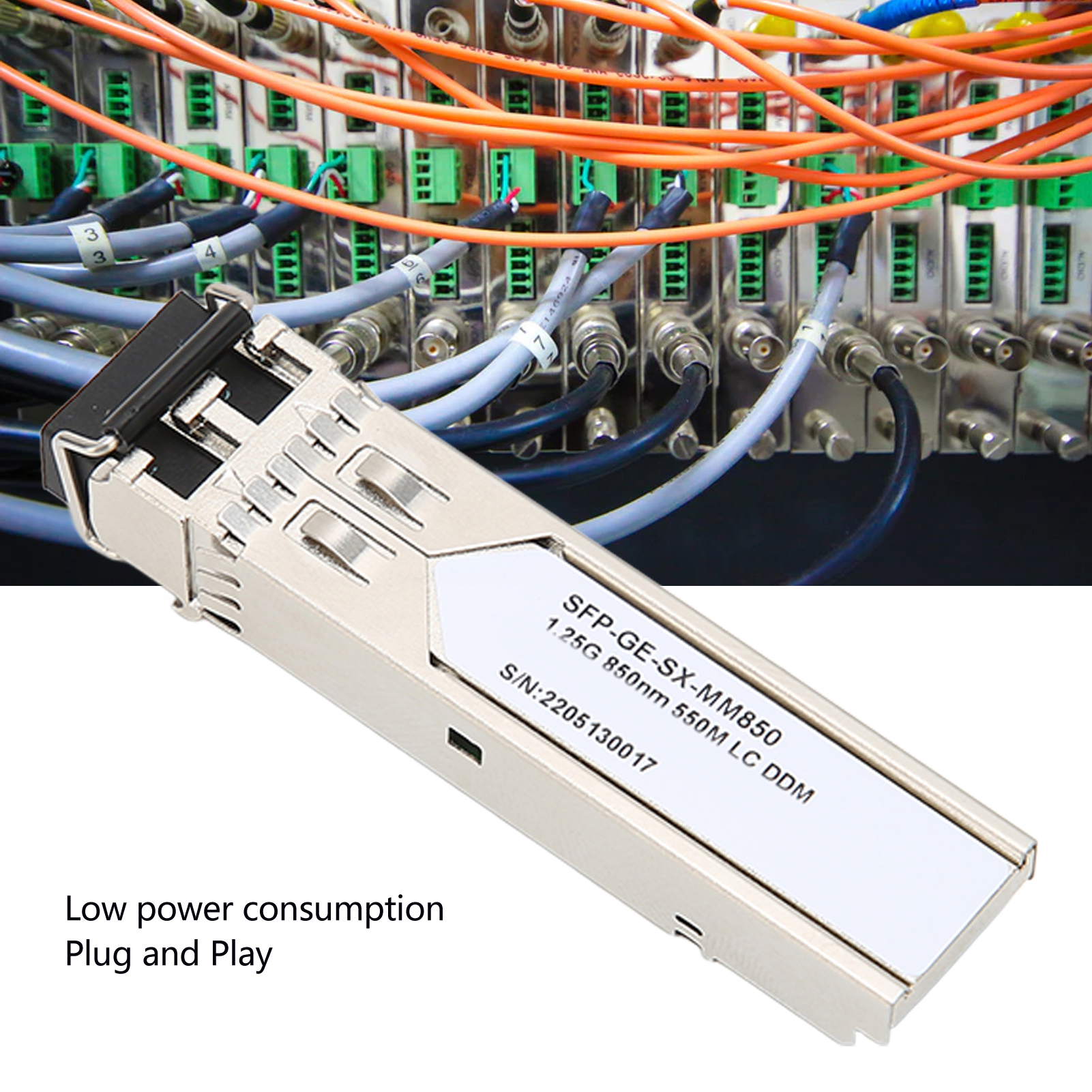 SFP mô-đun tương thích rộng thu phát quang 1.25G cho card mạng cho Bộ định tuyến cho thiết bị chuyển mạch