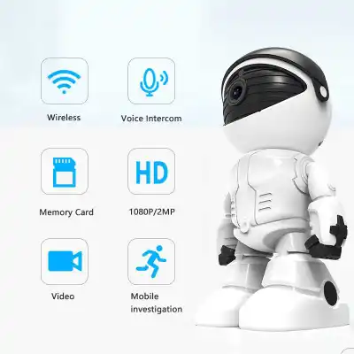 【SG Seller】Truslink Cloud Home Security IP Camera Robot Intelligent Auto Tracking Camera Wireless WiFi Two Way Audio CCTV Baby Video Monitor Surveillance Camera (1080P)