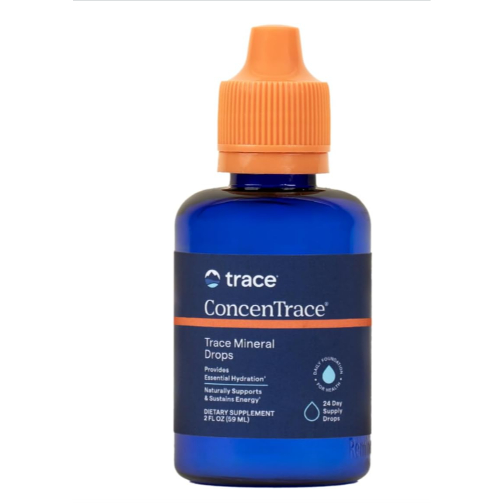 NƯỚC BỔ SUNG KHOÁNG CHẤT Trace Minerals Concentrace Trace Mineral Drops, Non GMO, Gluten Free, Low Sodium, 59ml - Sản phẩm bổ sung khoáng chất tự nhiên, thành phần tối cần thiết và tốt cho sức khỏe  - Hỗ trợ sức khỏe xương, răng, giảm tình trạng bị chuột