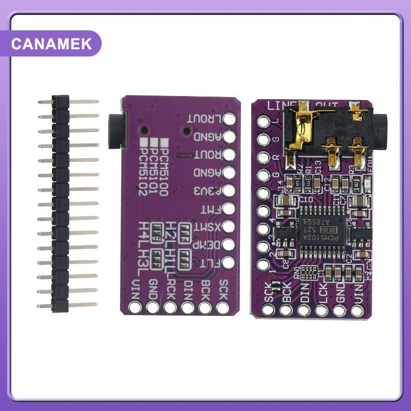 【CANAMEK】 บอร์ดถอดรหัส DAC I2S PCM5102 1ชุดโมดูลเครื่องเล่นเสียงดิจิตอลแบบพกพาสำหรับระบบเครื่องเสียงรถยนต์อัพเกรดโครงการแบบ DIY ราคา 71 บาท*ส่งฟรี