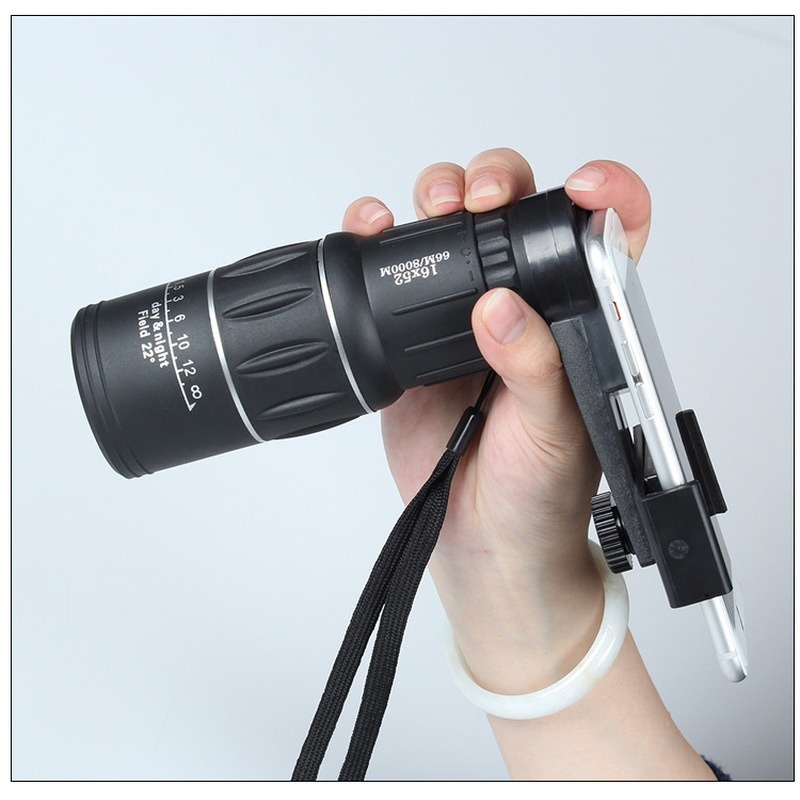 HD Monocular 16x52 For Outdoor Hiking Travel Telescope ราคา 400 บาท*ส่งฟรี