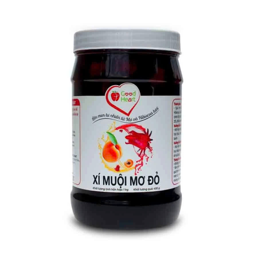 Xí muội mơ đỏ ngâm Good Heart - hộp 1kg