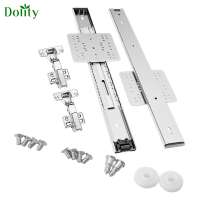 Dolity Hidden Flip up Cabinets Door Slide Rails Pocket Door Sliding Sliders for Cupboards Corner Cabinets Kitchen Household Living Room