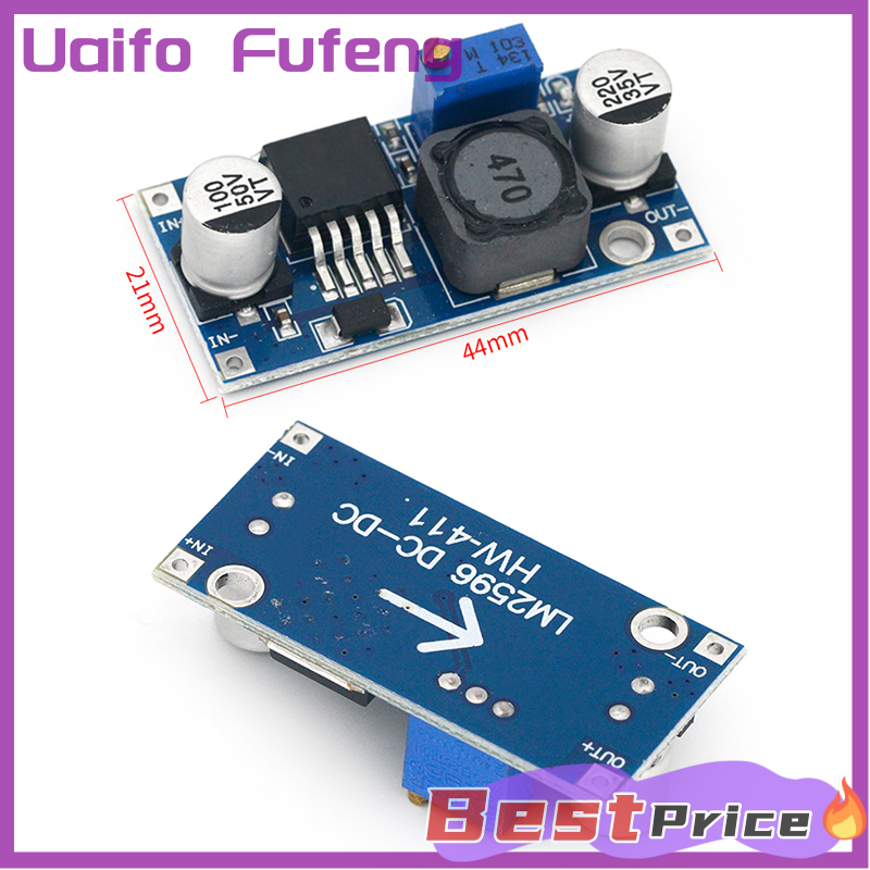 Uaifo 3A có thể điều chỉnh bước xuống mô-đun DC-DC Bo mạch chuyển đổi có thể điều chỉnh Mô-đun Nguồn cung cấp điện bo mạch chuyển đổi mô-đun chuyển đổi 24V đến 12V 5V 3V