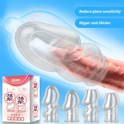 Playful2Night - Helicesbridge Glans Penis Sleeve penis extender Enlargement Delayed ejaculation Reusable Condoms g spot gay toys sex toys Glans companion