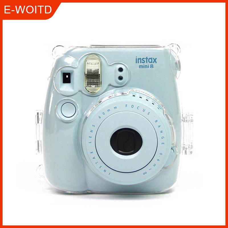 【E-WOITD】 Fujifilm Instax Mini 8 8 + 9ฟิล์มสำเร็จรูปกล้องใสเคสกระเป๋าปลอก ราคา 79 บาท*ส่งฟรี