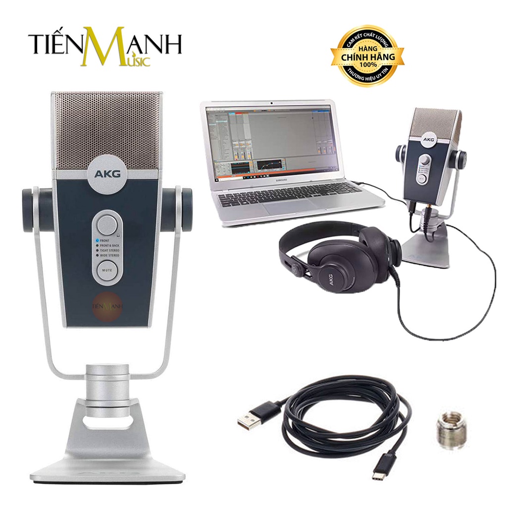   Chính Hãng  Micro AKG Lyra C44 USB - Mic Thu Âm Podcast Livestream Radio ASMR C44USB Microphone Phòng Thu Studio 