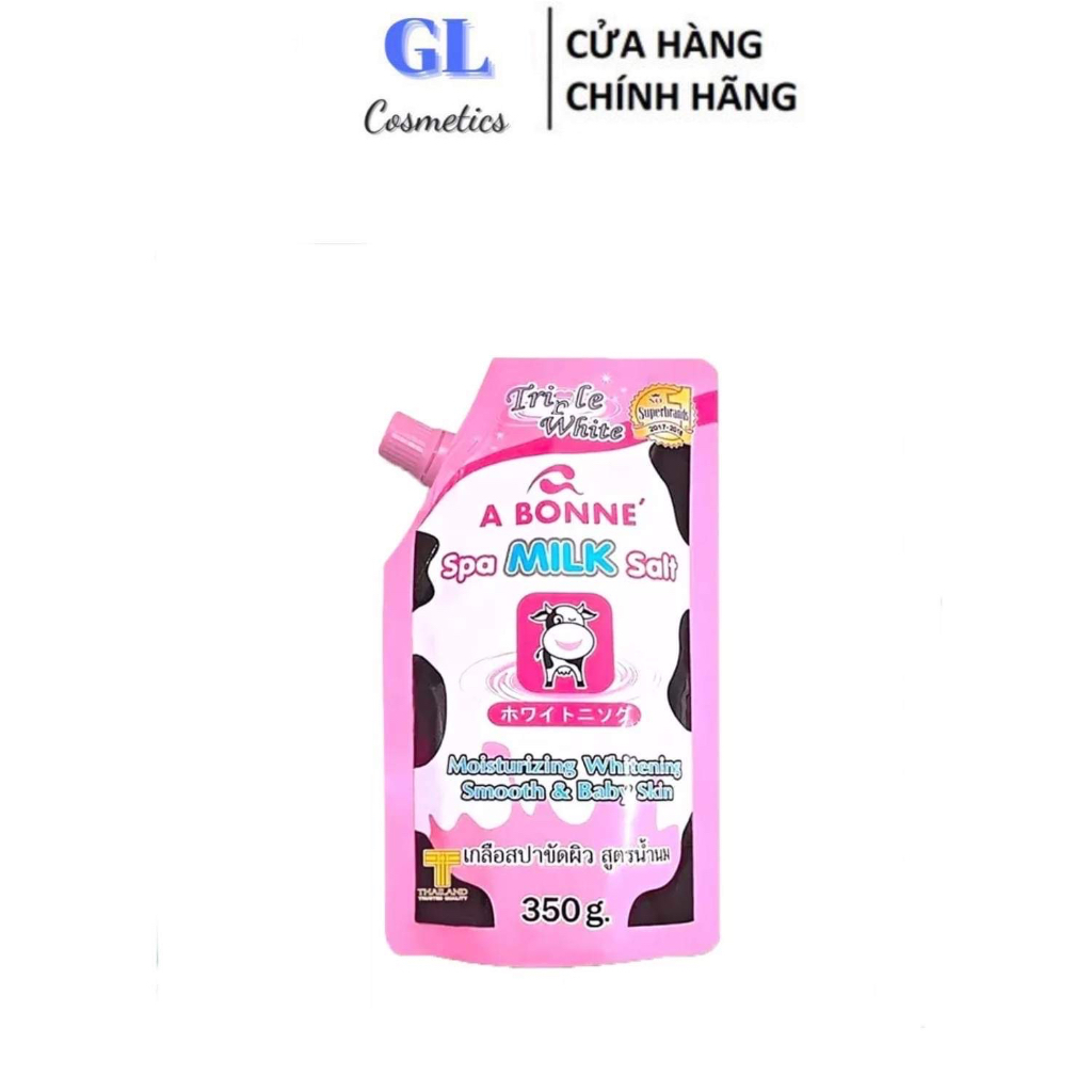 Muối Tắm Tẩy Tế Bào Chết Chiết Xuất Sữa Bò A Bonne Spa Milk Salt ( Mẫu Mới - Nắp Hồng)
