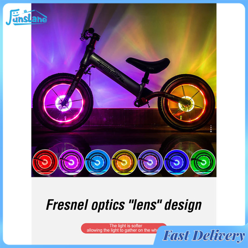 FunsLane A13 Led Bicycle Wheel Light Waterproof Balance Bike Smart Vibration Sensor Spoke Lights Riding Accessories ราคา 148 บาท*ส่งฟรี