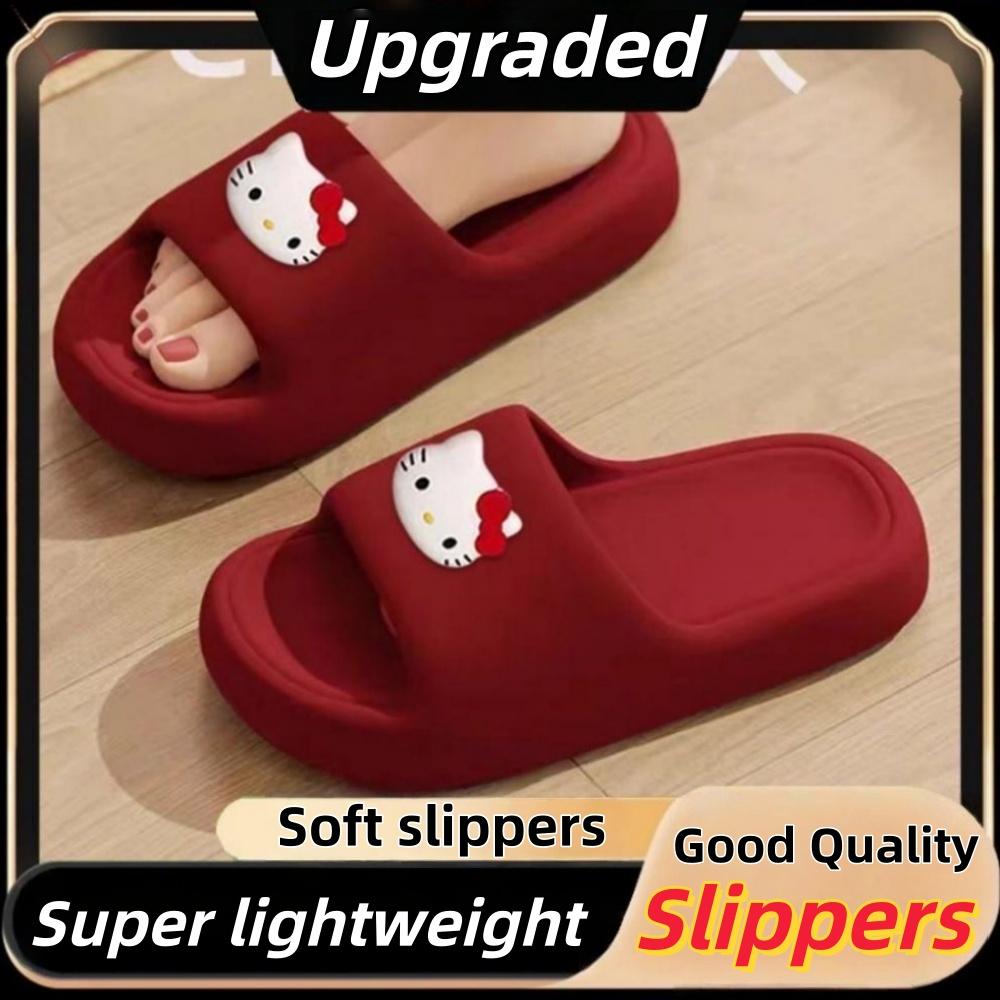 Aqrau【50%Off】Pair of Slippers, Eva Material, Thick Soles, Anti-Slip, Comfortable and Soft Outdoor Walking Shoes, Multiple Cartoon Patterns, Indoor Slippers. ราคา 54 บาท*ส่งฟรี