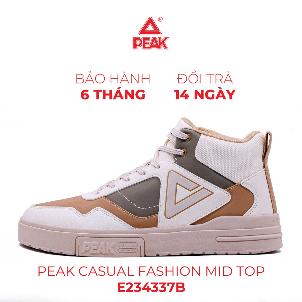 Giày Thể Thao Nam PEAK Casual Fashion Mid Top E234337B