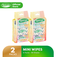 Sanicare Mini Wipes - 48 Sheets (Pack Of 2)