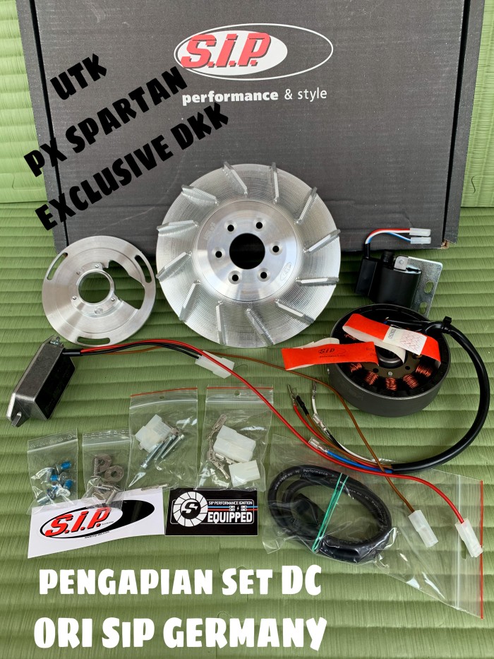 PENGAPIAN SET DC VESPA MEREK SIP UTK TIPE PX EXCLUSIVE SPARTAN DKK - Harga 7,994,000 rupiah*Gratis Ongkir
