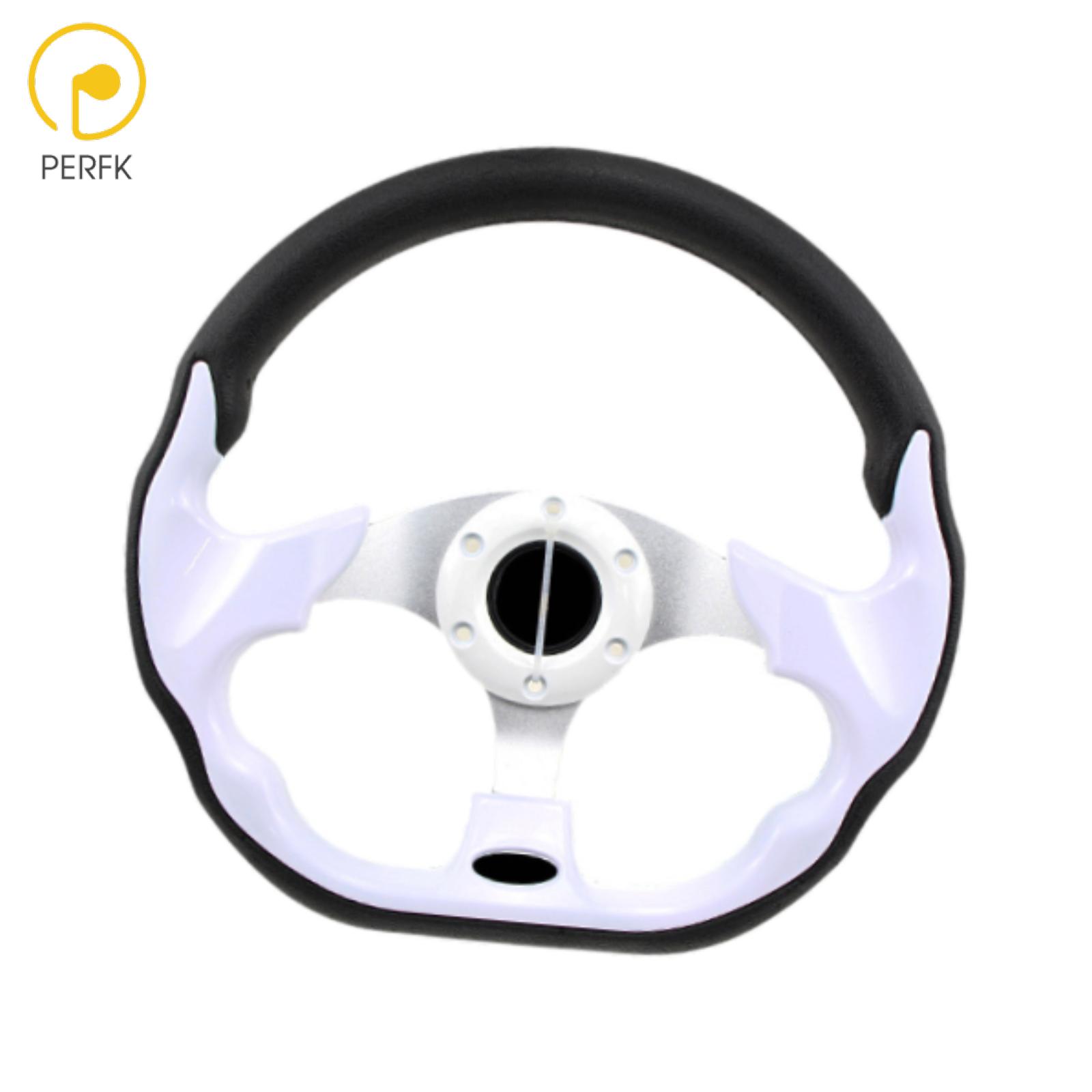 Perfk Sport Racing Car Steering Wheel Automotive Accessories 12.6inch ราคา 3,112 บาท*ส่งฟรี