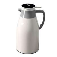 Double Wall Vacuum Insulated Pot 24-Hour Heat Retention Digital Temp Display 1L Smart Coffee Thermos with Glass-Lined Thermal Carafe Hot Coffee Tea Milk & Soup