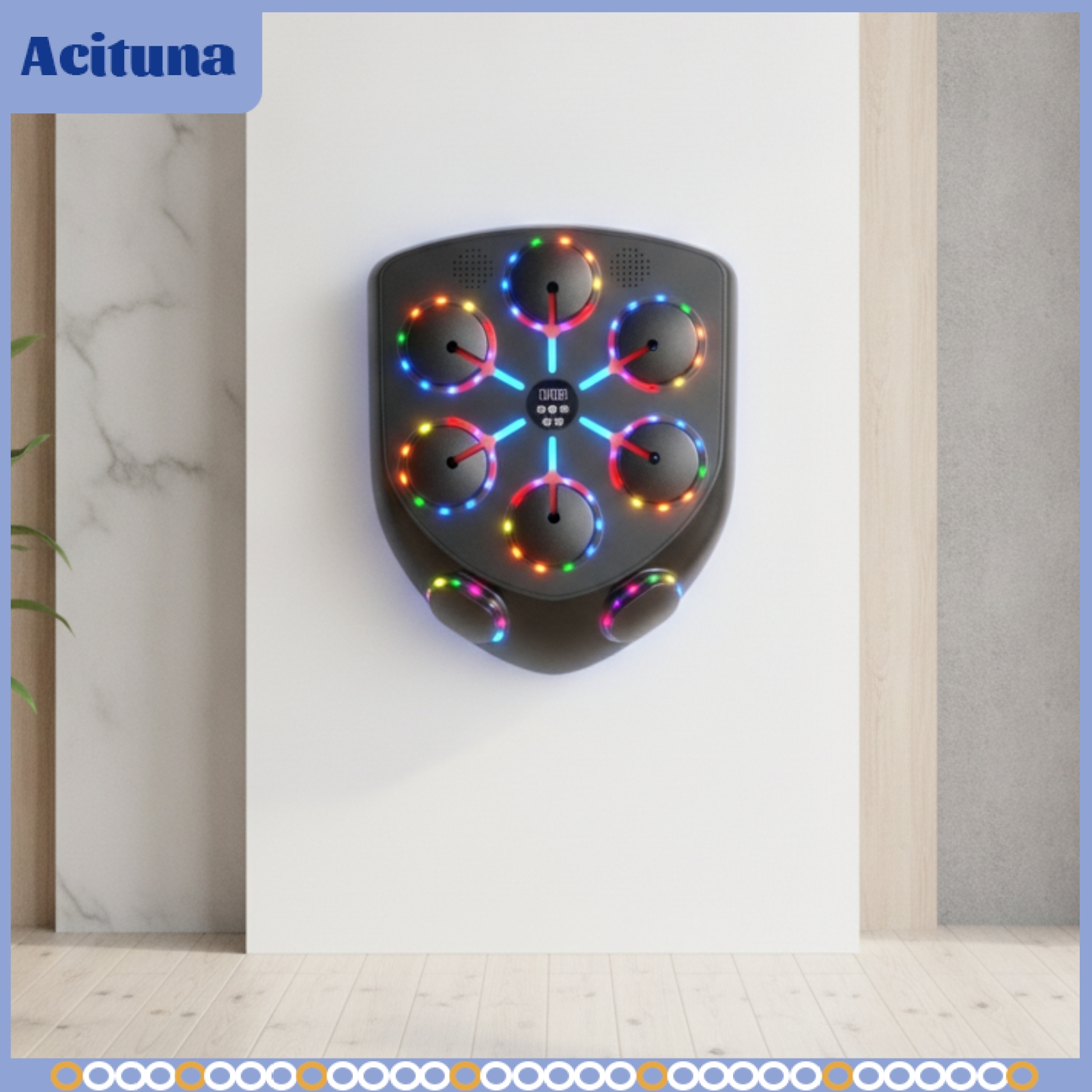 Acituna Interactive Electronic Boxing Instructor Rechargeable Boxing Training Target Arcade-Style Wall-Mounted Punch Pad Immersive for Adults, Garage, Bedroom ราคา 21,254 บาท*ส่งฟรี