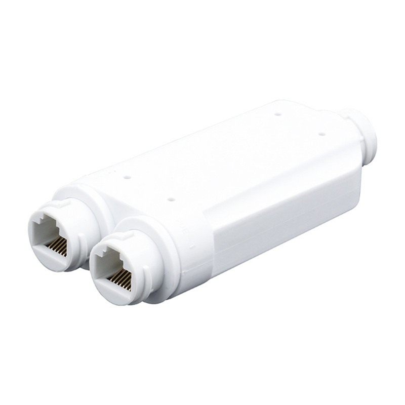 wsustore--2 Port Waterproof POE Repeater 10/100Mbps 1 to 2 PoE Extender Support for IEEE802.3af/At Outdoor for POE Switch Camera