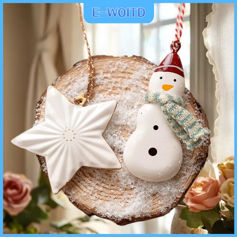 【E-WOITD】 นอร์ดิกที่แขวนประดับคริสมาสต์รูปม้าซานตาคลอสต้นคริสต์มาสเครื่องประดับตกแต่งเทศกาลปาร์ตี้จี้คริสต์มาส ราคา 154 บาท*ส่งฟรี