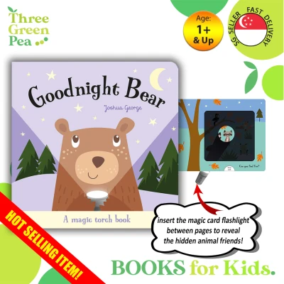 Goodnight Bear Magic Torchlight Interactive Board Book Children Books Bedtime Story