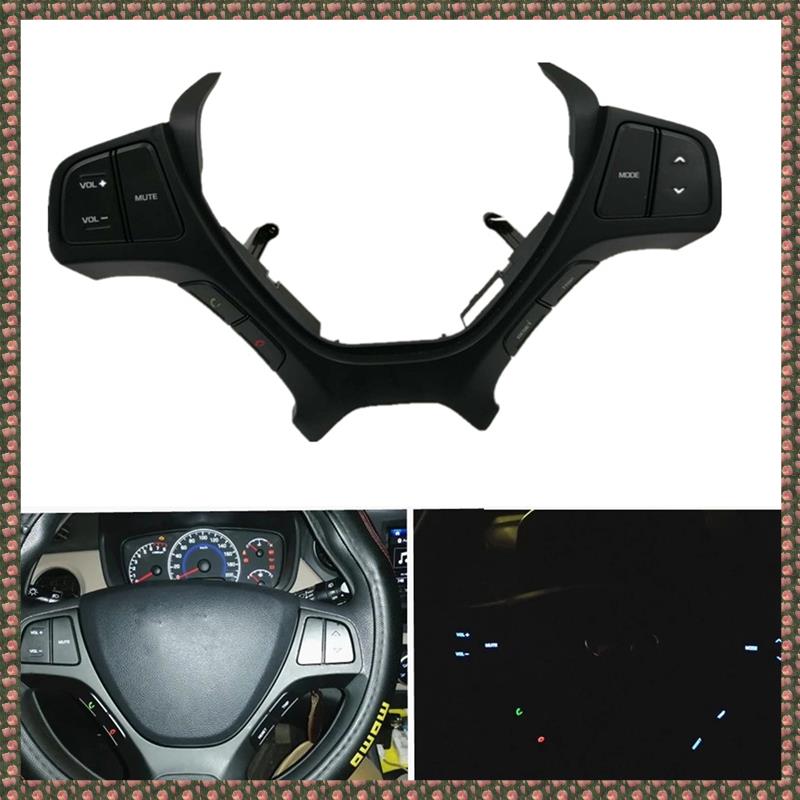 (JPTZ) For I10 2014-2017 Steering Wheel Remote Control Switch Button Car Multifunction Audio Cruise 