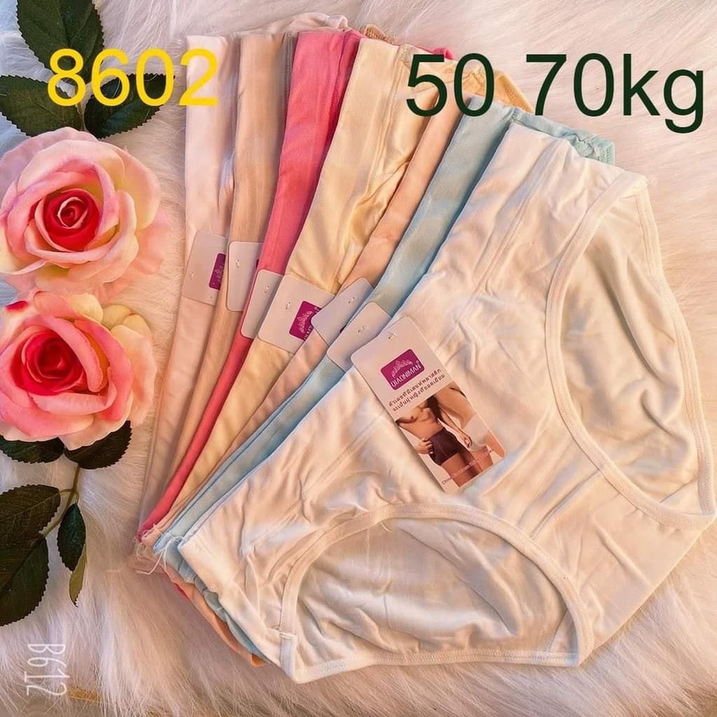 COMBO 10 Quần Lót Nữ Big Size( 50-70 Kg) Cotton Thái Cao Cấp Mền Mịn Thoáng Mát ,Co Giãn  Đàn Hồi Tốt (8602)