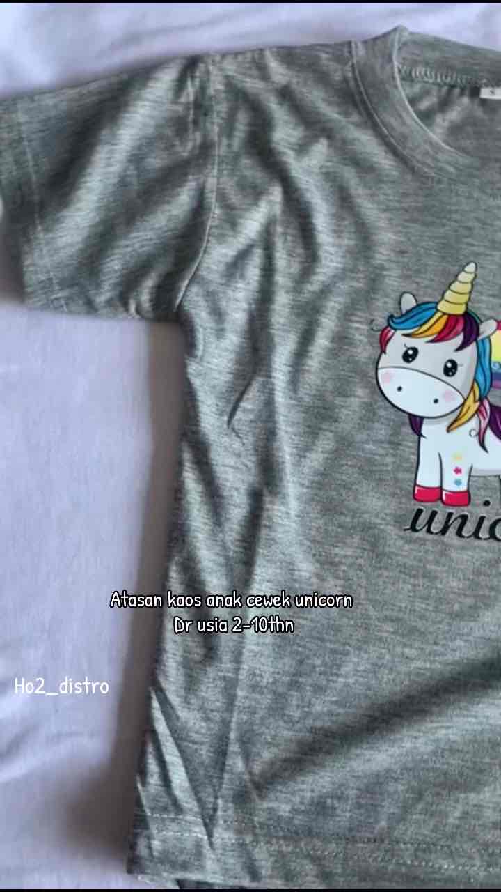 Atasan anak perempuan laki laki usia 2-10thn kaos oblong anak cewek cowok unisex