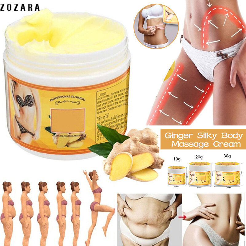 ZOZARA Ginger Fat Burning Anti-Cellulite Cream for Legs - Slimming Massage & Weight Loss Reduction Cream ราคา 259 บาท*ส่งฟรี