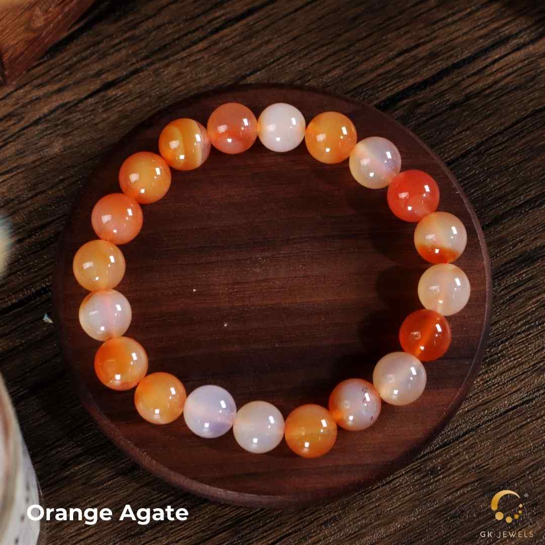 Orange Agate Bracelet