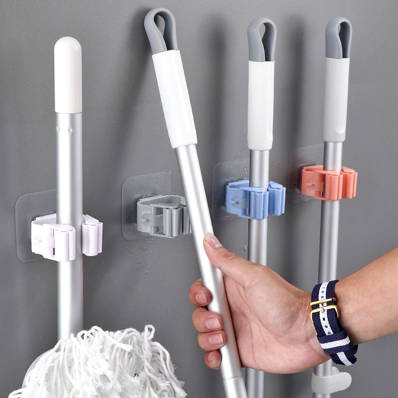 Giá kẹp cán chổi,treo ô shop bách hóa đô