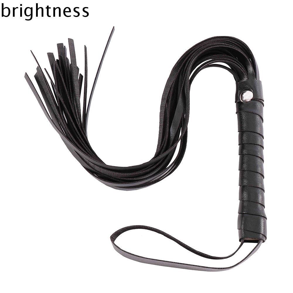 GHTNES Người cưỡi ngựa Cầm tay Dây đeo Roi da Crop Party Flogger Roi da giả Roi ngựa Cây trồng đua x