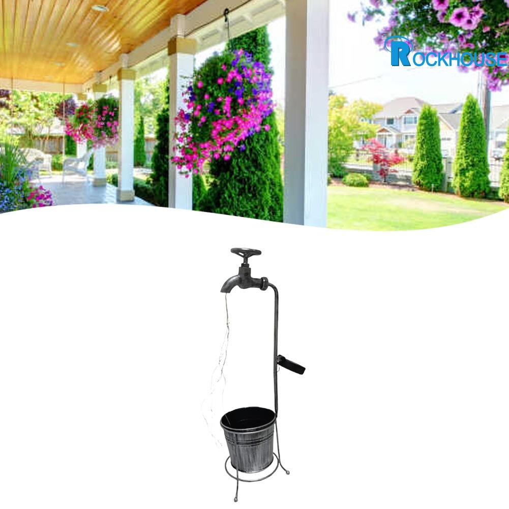 【Rockhouse】 Waterproof Solar LED Flower Pot Light for Outdoor Garden Artistic Metal Decor [New Products] Presyo 1,328 Piso*Libreng Shipping