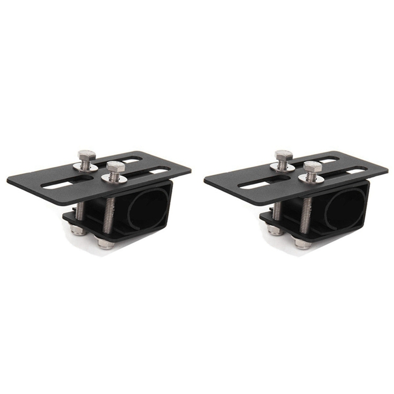 2Pc Universal Led Light Bar Roof Rack Mount Bracket No-Drill Installation for Suvs & Off-Road Vehicles