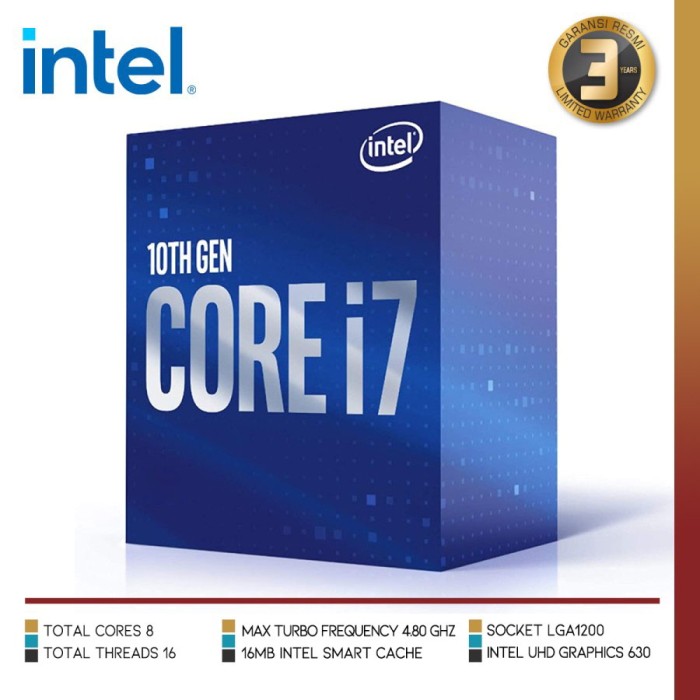 Chip Intel I7 Gen 10 Socket 10Th Gen Intel Core I7-10700 LGA1200