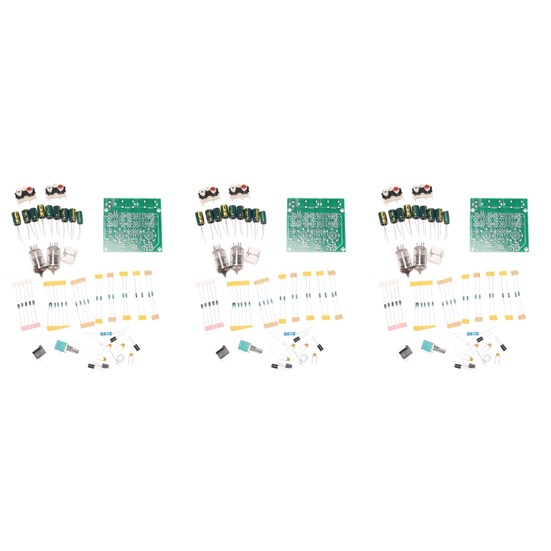3X Tube Amplifiers Audio Board Amplifier Pre-Amp Audio Mixer 6J1 Valve Preamp Bile Buffer Diy Kits